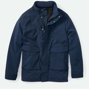 Proof Navy water resistant insulated outdoor performance chore field jacket L